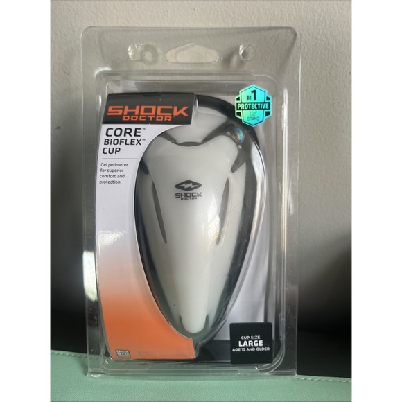 Shock Doctor Men's Core BioFlex Cup Size Large Age 15+ Sports Protection - Picture 1 of 2